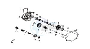 JOYMAX 300I drawing CRANKCASE - DRIVE SHAFT