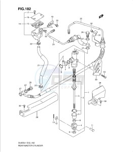 DL650 drawing REAR MASTER CYLINDER (DL650AL1 E24)