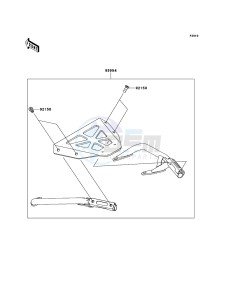 VERSYS KLE650CDF XX (EU ME A(FRICA) drawing Accessory(Top Case Stay)