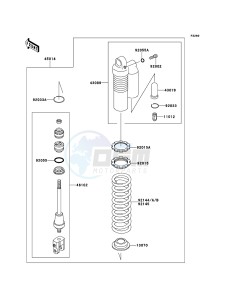 KX85/KX85-<<II>> KX85BDF EU drawing Shock Absorber(s)