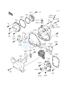 ZR 750 C [ZEPHYR 750] (C1-C3) [ZEPHYR 750] drawing ENGINE COVER