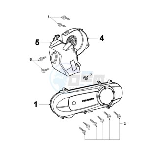 LUDIX 14 REP drawing CRANKCASE COVER