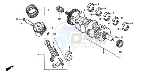 CB600F2 HORNET drawing CRANKSHAFT/PISTON