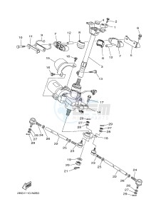 YFM700FWAD YFM70GPLG GRIZZLY 700 EPS (B317) drawing STEERING