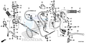 TRX420FM1F TRX420 Europe Direct - (ED) drawing SWITCH/CABLE