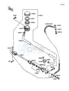 VN 1500 A [VULCAN 1500] (A10-A13) [VULCAN 1500] drawing REAR MASTER CYLINDER