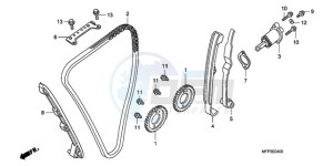 CB1300SA9 Europe Direct - (ED / ABS BCT MME TWO) drawing CAM CHAIN/TENSIONER