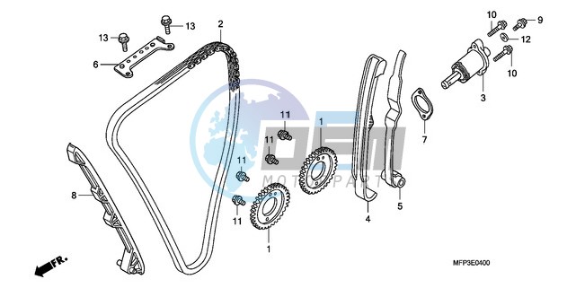 CAM CHAIN/TENSIONER