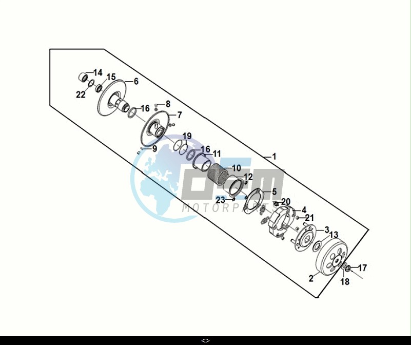 DRIVEN PULLEY ASSY