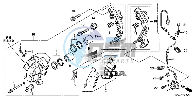 FRONT BRAKE CALIPER