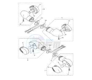 FZ8-SA 800 drawing FLASHER LIGHT