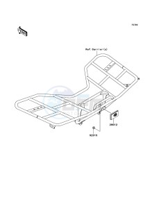 KVF650 4x4 KVF650D7F EU GB drawing Reflectors(EU,UK)