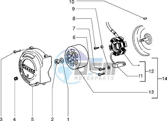 Flywheel magneto