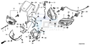 TRX500FAA Europe Direct - (ED) drawing HEADLIGHT