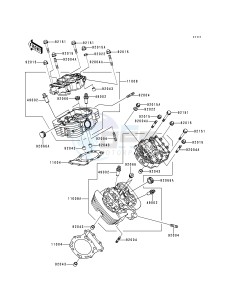 VN 1500 L [VULCAN 1500 NOMAD FI] (L1) [VULCAN 1500 NOMAD FI] drawing CYLINDER HEAD