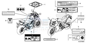 CBR650FE CBR650FE 2ED - (2ED) drawing CAUTION LABEL