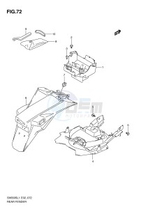 SV650S (E2) drawing REAR FENDER (SV650SAL1 E24)