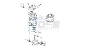 SENDA R X-TREM - 50 CC VTHSR1D1A EU2 drawing CRANKSHAFT - CYLINDER - CYLINDER HEAD