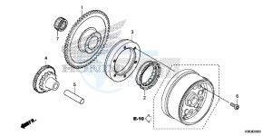 CRF125FE CRF125F Europe Direct - (ED) drawing STARTING CLUTCH