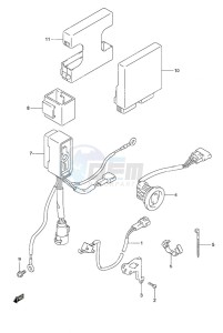 DF 40A drawing PTT Switch/Engine Control Unit