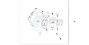 FES150 125 S-WING drawing LEG DEFLECTOR SET