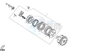 DXR - 200 CC VTHSM1B1A drawing CLUTCH