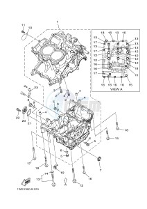 MT07 700 (1WSG) drawing CRANKCASE