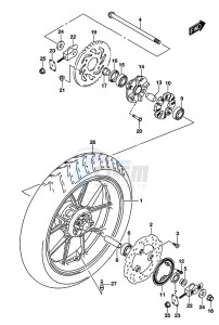 GSX-S125 drawing REAR WHEEL