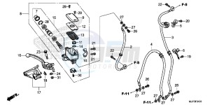 CRF1000AG CRF1000 - Africa Twin - ABS Europe Direct - (ED) drawing FR. BRAKE MASTER CYLINDER (CRF1000A/CRF1000D)