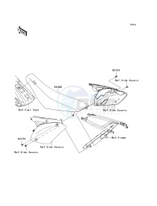 KX 450 E (KX450F MONSTER ENERGY) (E9FA) E9F drawing SEAT