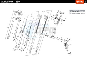 MARATHON-125-BLACK drawing SUSPENSION