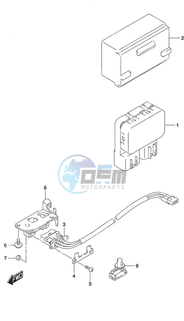 PTT Switch Tiller Handle w/Power Tilt