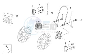 Sport City Street 300 4t 4v e3 drawing Front caliper