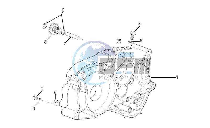 Right crankcase