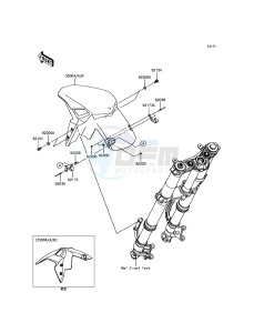 Z900 ABS ZR900BHF XX (EU ME A(FRICA) drawing Front Fender(s)