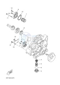 MT125 MT-125 (BR31 BR31 BR31 BR31 BR31) drawing OIL PUMP