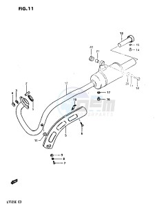 LT125 (E3) drawing MUFFLER