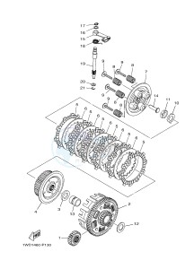 YZF-R25 249 (1WDE) drawing CLUTCH