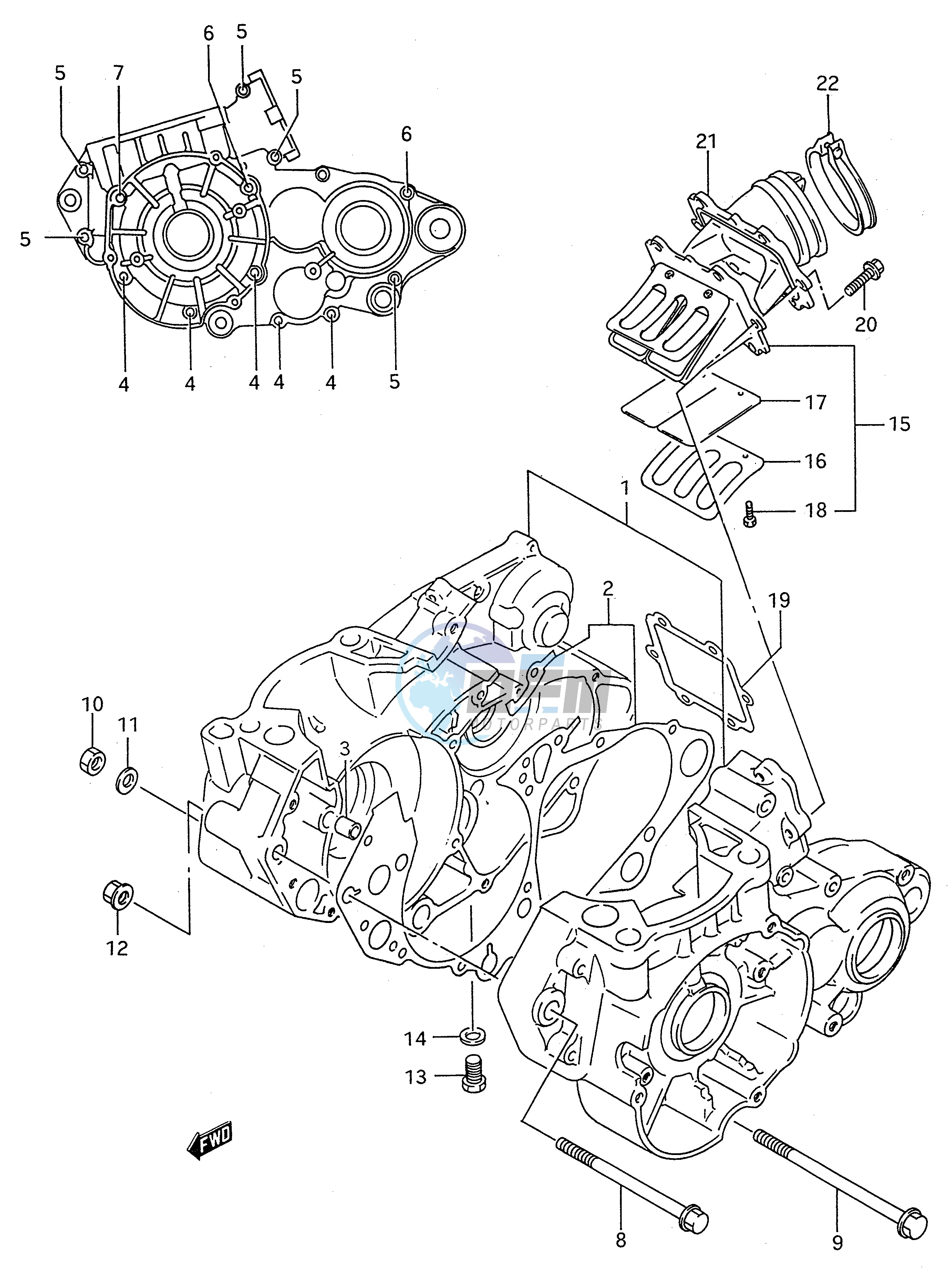 CRANKCASE (MODEL P)