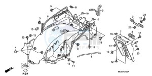 ST1300A9 CH / ABS MME - (CH / ABS MME) drawing REAR FENDER