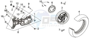 JOYRIDE 200i drawing REAR WHEEL