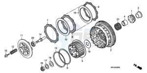 CB600FA Europe Direct - (ED / 25K) drawing CLUTCH