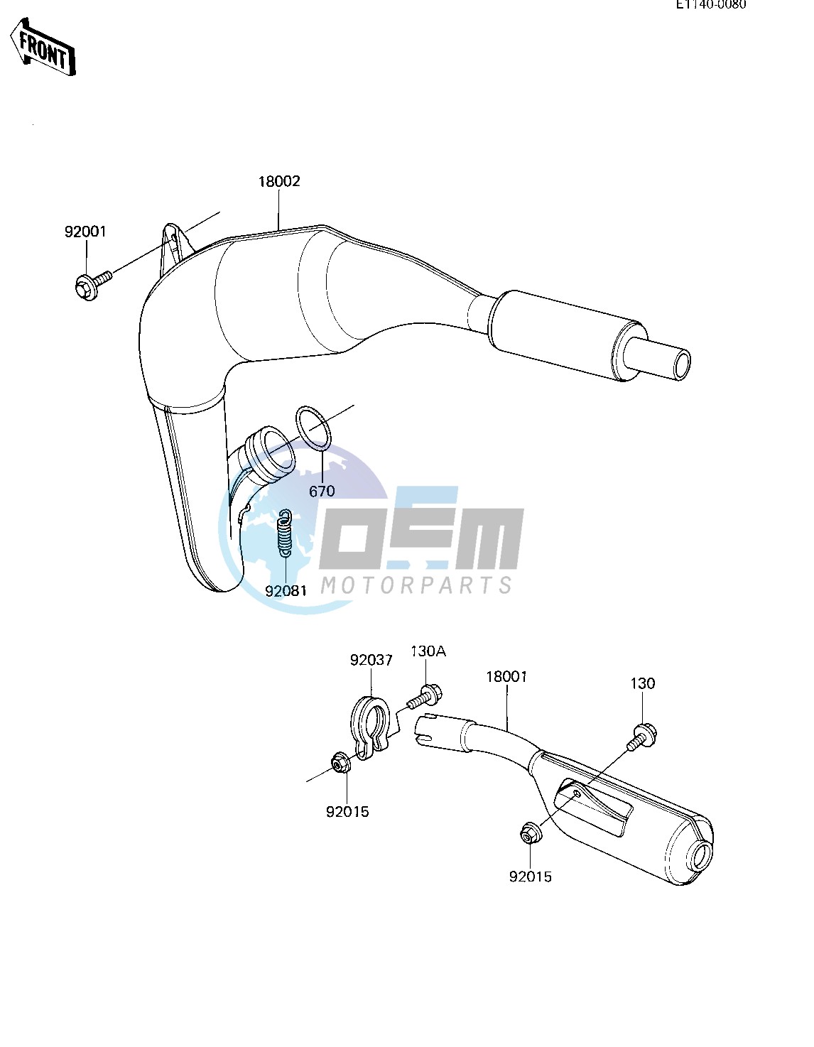 MUFFLER -- 82 KX80-C2- -