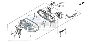 NSR125R drawing TAILLIGHT