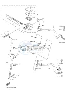 XVS950CU XVS950R ABS XV950 R-SPEC (2DXL) drawing FRONT MASTER CYLINDER