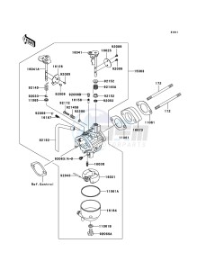 MULE_610_4X4 KAF400A8F EU drawing Carburetor