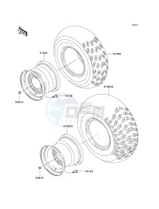 KAF 300 B [MULE 500] (B1-B2) [MULE 500] drawing WHEELS_TIRES