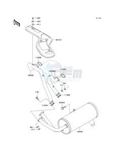 KAF 620 G [MULE 3000] (G6F-G8F) G7F drawing MUFFLER-- S- -