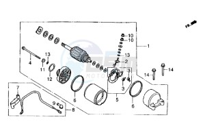 Cougar 125 drawing Starting motor