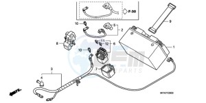 CB1000RAA France - (F / ABS CMF) drawing BATTERY